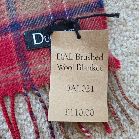 NWT Brushed Wool Tartan Blanket Throw Dunollie Castle Scotland Rare History - Picture 2 of 13